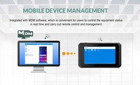 Tablette Android 12 compacte et robuste de 5 pouces pour la gestion des taxis, terminal embarqué quadricœur, GNSS L1+L5, super condensateur, IP67