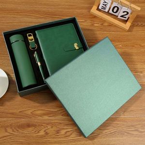 Corporate Gift <b>Set</b> Business Style PU Leather Branded <b>Notebook</b> Keychain Tumbler <b>Pen</b> Digital Printing-Employee Appreciation Event - Product Image 2