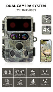 Readleaf <span class=keywords><strong>Petite</strong></span> caméra <span class=keywords><strong>de</strong></span> <span class=keywords><strong>chasse</strong></span> sauvage HD 4k 60mp Caméra <span class=keywords><strong>de</strong></span> piste à batterie intégrée avec panneau solaire - Product Image 2