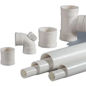 Raccords de tuyaux en PVC de 20mm, 25mm, 32mm, 90, 180 degrés, coude droit, croix Tee, connecteur en PVC, prix pour l'alimentation en eau de plomberie