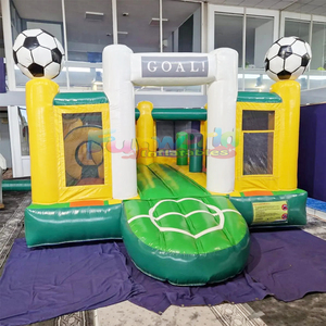 Château gonflable pour enfants, structure de jeux gonflable, toboggan gonflable, terrain de foot gonflable pour fêtes en plein air - Product Image 2