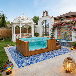 Kit de piscine en fibre de verre facile à installer pour votre jardin, résistant aux UV et écologique pour le plaisir et la détente en famille - Product Image 3