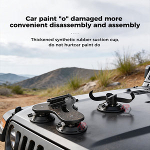 Portabicicletas de <span class=keywords><strong>Techo</strong></span> con Ventosa de Vacío de Liberación Rápida de 6 Pulgadas, Capacidad de Carga de 300 lb, Soporte Portátil para Transporte de Bicicletas para SUV y Sedán - Product Image 4