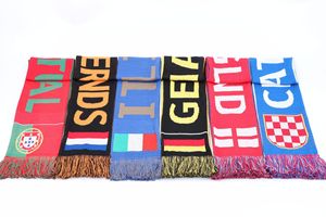 カスタムメイドのジャカード織りアクリルニットスポーツサッカークラブファン応援記念スカーフ、全面プリントスカーフ - Product Image 2