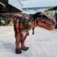 Costume ou tenue de dinosaure animatronique grandeur nature fait main pour la vente ou les défilés de dinosaures en marche dans les parcs à thème