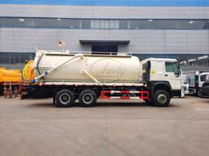 Camion d'aspiration des eaux usées HOWO 6x4 avec moteur Weichai et pompe à vide à double circulation d'huile WEILONG pour zones extrêmement froides à l'étranger - Product Image 2