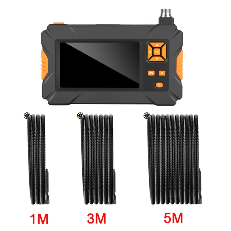 4.3 "Monitor 1080P Drie Meter Snake Wire Voertuig Inspectie Spiegels Met 8Mm Camera Semi-Stijve Endoscopische camera