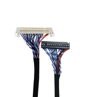 Kabel Layar Kartu Konduktor Tembaga FIX30P Dual 8-strip yang Dapat Disesuaikan Panjangnya 1/1,5 Meter 25/30/40/55/80 cm LCD LVDS