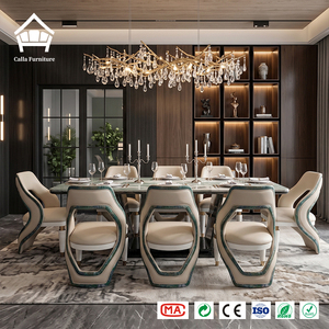 Juego <span class=keywords><strong>de</strong></span> Comedor <span class=keywords><strong>de</strong></span> Lujo Nórdico con Mesa <span class=keywords><strong>de</strong></span> Mármol Moderna y Sillas Estéticas para Mayoristas y Minoristas <span class=keywords><strong>de</strong></span> <span class=keywords><strong>Muebles</strong></span> <span class=keywords><strong>de</strong></span> Alta Gama - Product Image 1