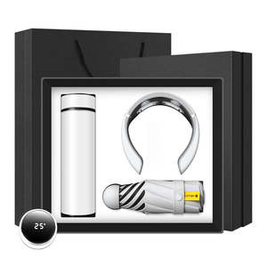 450ml Metall-Vakuumflasche + P3 Nackenmassagegerät + Individuell Gestalteter Weihnachtsdesign UV-Bedruckter Kapsel-Regenschirm Werbeartikel Hochzeitsgeschenk - Product Image 3