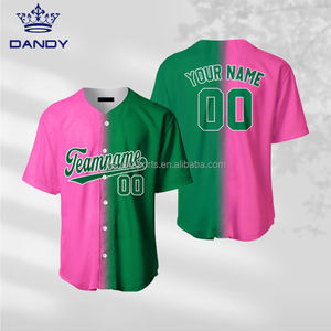 เสื้อเจอร์ซีย์เบสบอลแบบซับลิเมชั่นราคาถูกสั่งทำได้สำหรับเด็กและผู้ใหญ่ แห้งเร็ว เหมาะสำหรับทีมเชียร์ - Product Image 3