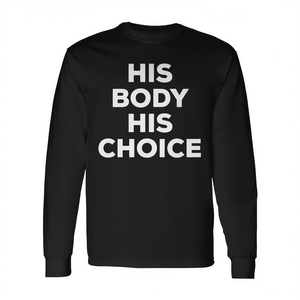 T-shirt à manches longues GIAW anti-circumcision - Son corps, son choix - T-shirts promotionnels GIAW - Product Image 2