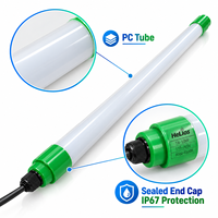 Nouvelle lampe LED tubulaire électrique OEM HTL T8-18 modifiée pour élevages de porcs et de volailles, résistante à la corrosion, sans scintillement, 220V IP67 1