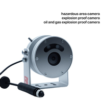Caméra de sécurité industrielle HD 1080p anti-explosion pour véhicule, étanche IP67 avec vision nocturne et boîtier en acier inoxydable