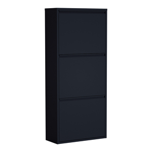 Armoire à <span class=keywords><strong>chaussures</strong></span> en acier noir Durable de haute qualité 3 tiroirs avec tiroir à rabat pour la maison salon stockage de <span class=keywords><strong>chaussures</strong></span> de Style moderne - Product Image 2