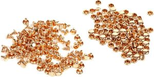 Kodrily <b>Leather</b> <b>Rivets</b> Pcs Copper <b>Rivets</b> X Mm <b>Leather</b> <b>Rivet</b> Kit Double Cap <b>Rivets</b> For <b>Leather</b> Crafting Metal <b>Rivets</b> For Fabric B - Product Image 1