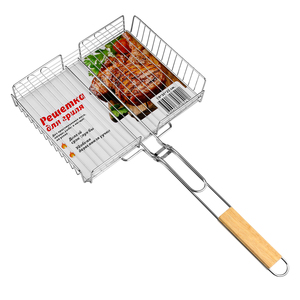 BQ-1166 xách tay <span class=keywords><strong>BBQ</strong></span> nấu ăn giá <span class=keywords><strong>BBQ</strong></span> lưới nướng ngoài trời giá thịt net với gỗ xử lý - Product Image 4