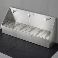 Fabricant professionnel de lavabo pour ablutions musulmanes (Wudu), lavabo à trois stations en acier inoxydable 304 pour le lavage des pieds
