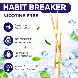Palillos <span class=keywords><strong>de</strong></span> Dientes con Sabor para Dejar <span class=keywords><strong>de</strong></span> Fumar, Sin <span class=keywords><strong>Nicotina</strong></span>, para la Concentración y Energía - Alternativa Sin Azúcar a las Mentas y Goma <span class=keywords><strong>de</strong></span> Mascar Energéticas - Product Image 3