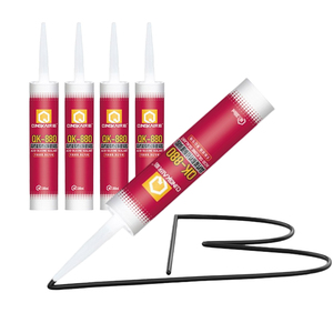 Scellant en silicone acétique pour verre Qingkai 880 haute performance, séchage rapide, excellente résistance aux intempéries, pour la construction - Product Image 1
