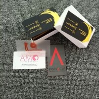 Kartu Nama Kertas Mewah Logo Kustom Cetak Sablon Sutra Berlapis Emas Kartu Nama Kardus Harga Pabrik