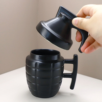 Gobelet à eau réutilisable en céramique en forme de grenade, étanche, vendu directement par l'usine, avec boîte cadeau pour cadeaux et souvenirs
