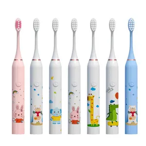 Sonic Elektrische Tandenborstel Oplaadbare Cartoon Smart Kinderen Tandenborstels Voor 3-15 Jaar Oude Kinderen Waterdichte Elektrische Tandenborstel