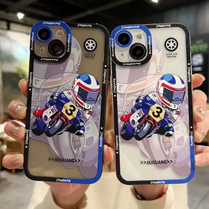 2025 nóng bán Anime Xe thiết kế trường hợp điện thoại cho điện thoại di động Bìa TPU di động đua xe màu đen điện thoại di động trường hợp - Product Image 6