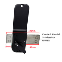 Cerradura de puerta con entrada sin llave, teclado con código digital, resistente al agua, antirrobo, para patio, apartamento, oficina, hogar
