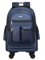 Sac à dos de voyage professionnel Eastshine grande capacité avec roulettes amovibles et poignée rétractable