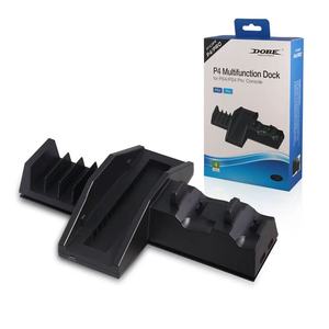TP4-837 Otros Accesorios para Juegos Base de Carga Multifuncional con Ventilador de Refrigeración para <span class=keywords><strong>PS4</strong></span> /Pro Estación de Carga para Control Inalámbrico - Product Image 1