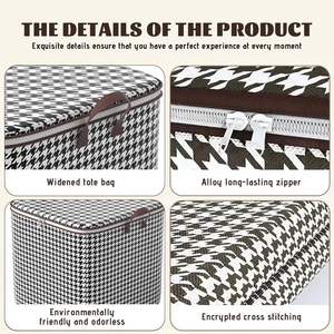 Hot-Sale 80L/100L/140L/180L Large Capacity Fabric Storage <b>Bag</b>, Bedroom Quilt, <b>Clothes</b> Storage Box - Product Image 3