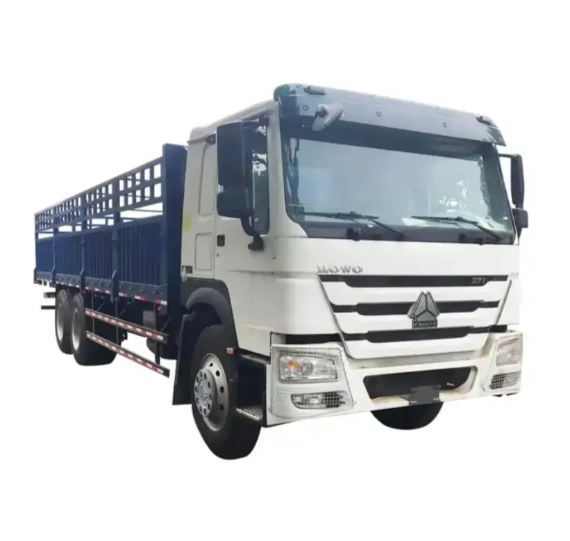 Sale HOWO Used Trucks 6x4 10 Tires Diesel Engine Cargo Truck 35 Tons Load Van Truck