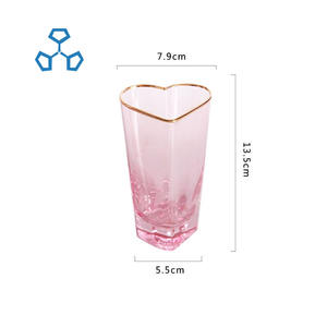 Vetreria <span class=keywords><strong>rosa</strong></span> colore <span class=keywords><strong>rosa</strong></span> a forma di cuore Champagne flauto cristallo bicchiere di vino Champagne alla rinfusa a forma di cuore <span class=keywords><strong>bicchieri</strong></span> di Champagne - Product Image 3