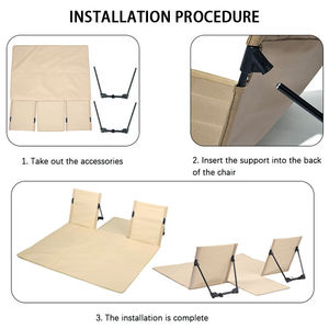 <span class=keywords><strong>Chaise</strong></span> de <span class=keywords><strong>camping</strong></span> <span class=keywords><strong>pliante</strong></span> légère et confortable <span class=keywords><strong>pour</strong></span> l'extérieur, <span class=keywords><strong>chaise</strong></span> <span class=keywords><strong>longue</strong></span> de loisirs, <span class=keywords><strong>chaise</strong></span> de plage avec coussin - Product Image 6