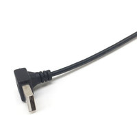 Cable de datos y carga USB 2.0 A macho a micro macho con ángulo ascendente/descendente