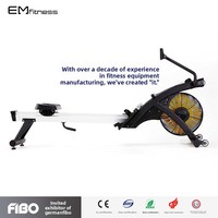 Rameur d'air intelligent pliable en acier, résistant au vent, silencieux, pour usage commercial et domestique, avec ventilateur d'exercice aérobie, garantie 1 an