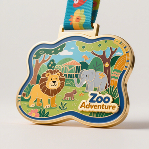 Médaille de fabricant en gros, personnalisez votre logo, alliage de zinc, médaille sportive 3D dorée pour marathon, médaille de course personnalisée en métal - Product Image 2