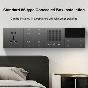 Interphone mural intelligent à écran tactile, mains libres, type 86, boîtier encastré, appel à une touche, réception vocale HD - Product Image 1