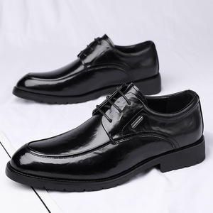 Mocasines de Vestir para Hombre, Parte Superior de PU Transpirable, Cerrados, Antideslizantes, Resistentes, Cómodos, para Oficina, Bodas, con Suela de Goma - Product Image 2