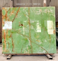 Dalles de marbre onyx vert poli en gros pour tables, murs de salle de bain et carreaux onyx