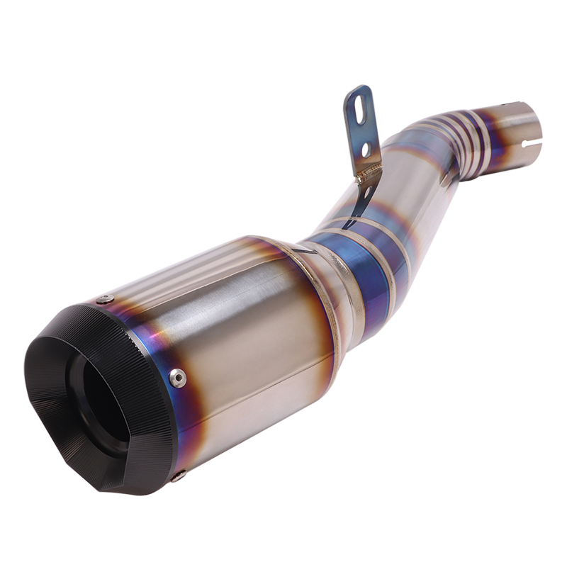 Титановый сплав гоночный мотоцикл выхлопной Escape для Kawasaki ZX-10R ZX10R 2016 2017 2018 2019 2020 изменить Соединительная труба глушитель выхлопных газов с ЧПУ