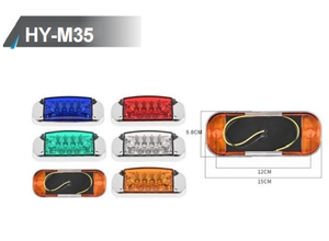 Nueva Luz LED de Marcador Lateral Impermeable IP68 de 3/4 Pulgadas para Autos y Camiones, Luz de Advertencia Redonda para Remolques - Product Image 4
