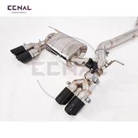 Pour BMW M2C F87 S55 3.0T, échappement Catback Valvedtronic, tube central simple, acier inoxydable avec intégration de soupape, son profond, course sportive