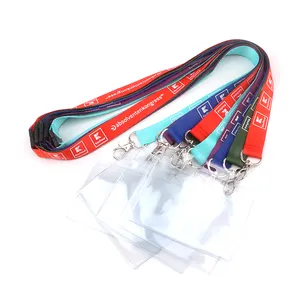 Two Clips Officer Lanyard With ID Card Holder For Visitor Stuff Credential PASS lanyard