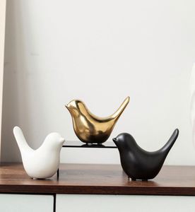 Décoration abstraite d'oiseau en céramique de style nordique, décoration douce, décoration d'intérieur, vente en gros pour fabricants - Product Image 1