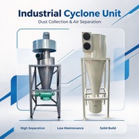 Système de séparation cyclonique industrielle pour la pré-séparation de la poussière et la récupération des matériaux dans les usines de fabrication de granulés de bois