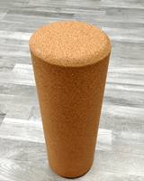 Hochdichter Massivkork 10*30cm Umweltfreundlicher Yoga-Block Fusselfreier Roller für Unisex Pilates Massage