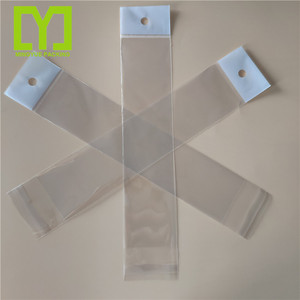 Túi quà tặng nhựa <span class=keywords><strong>OPP</strong></span>/BOPP trong suốt, tùy chỉnh in logo, có lỗ treo, dùng để đóng gói nối tóc - Product Image 1