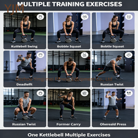 Kettlebell de qualité supérieure pour la musculation en salle de sport commerciale et semi-commerciale, équipement de fitness fonctionnel